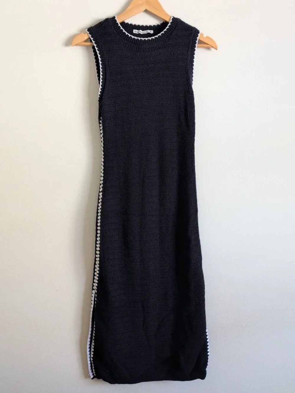 Abercrombie & Fitch Navy Blue Knit Maxi Dress